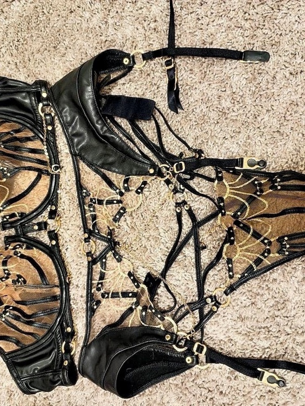 Honey Birdette Black & Gold Set